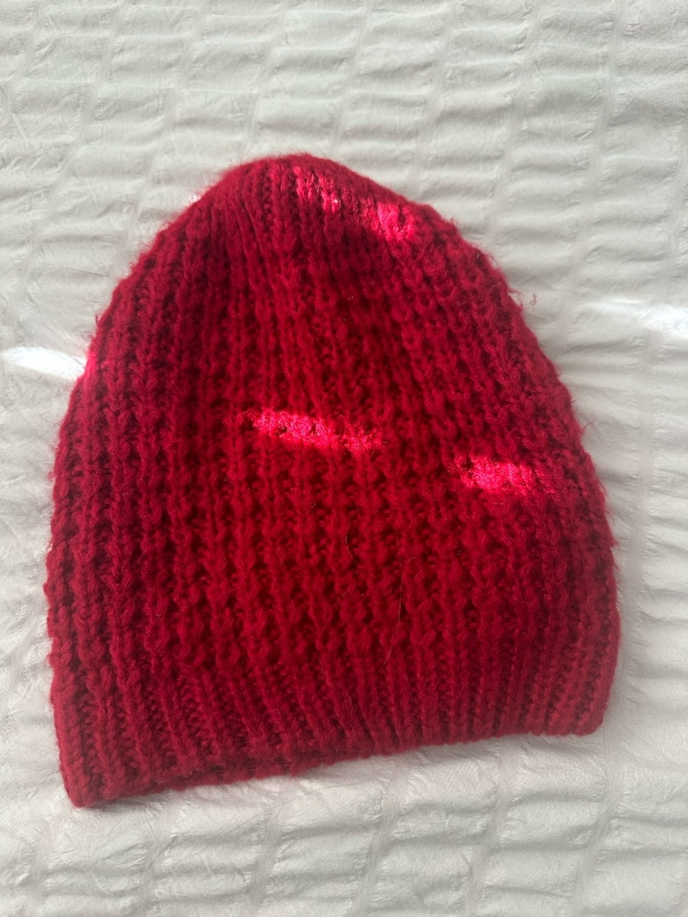 Red Knit Beanie